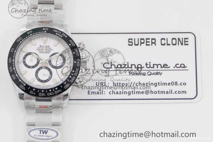 0120 ModernLook Daytona 116500 SS TWF 1:1 Best Edition 904L Steel White Dial on SS Bracelet A 2408